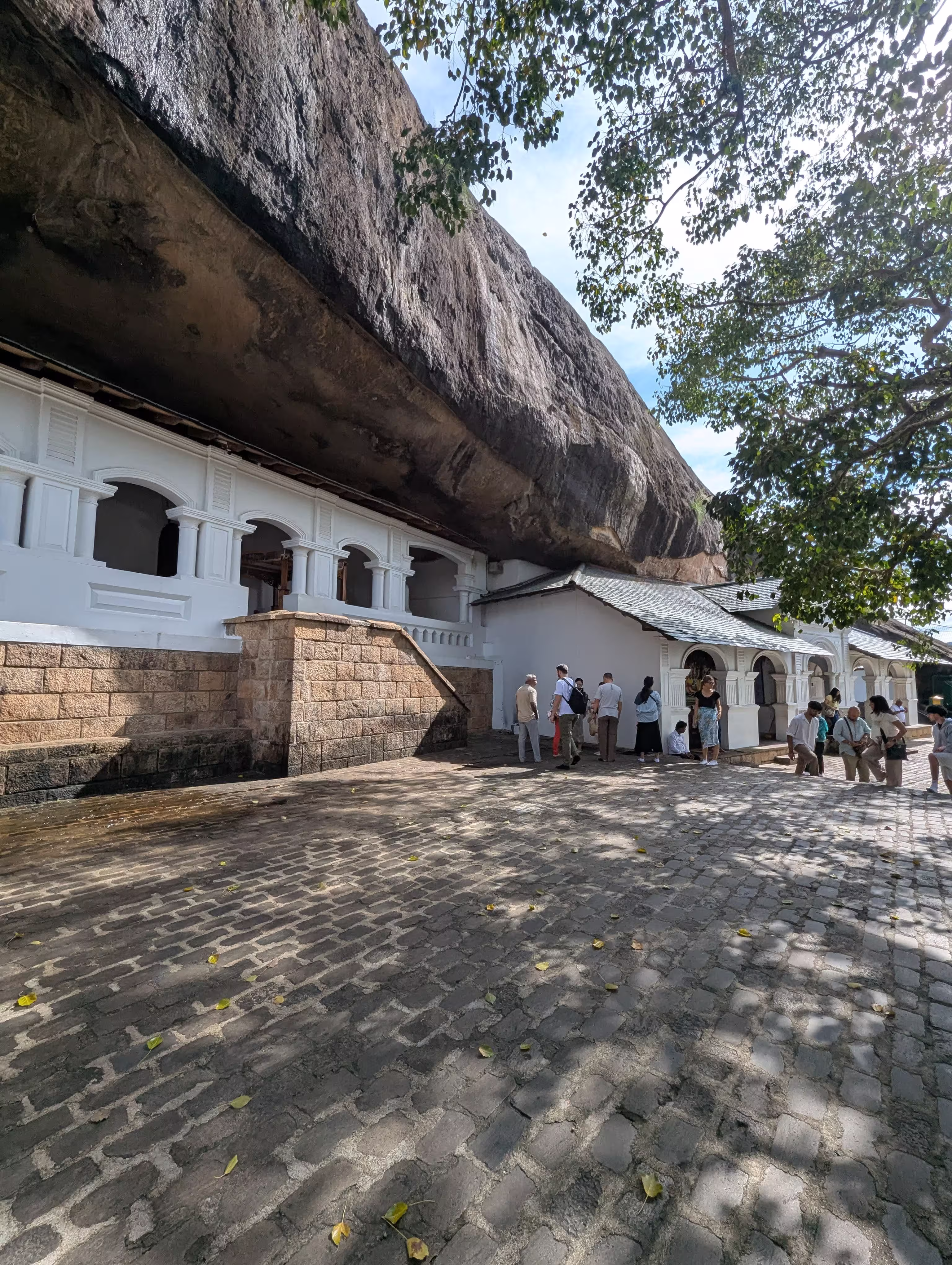 Outside in Dambulla Cave Temple